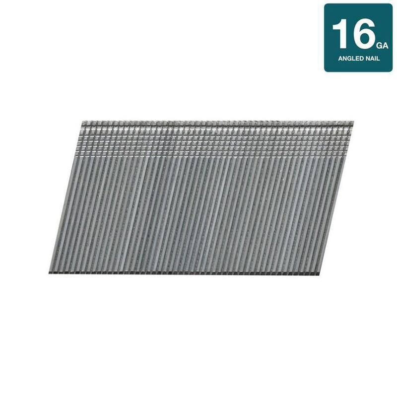 Paslode 1-1/4 in. x 16-Gauge 20° Galvanized Angled Nails (2000 per Box) - 650230