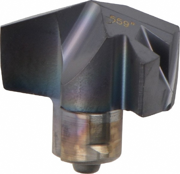 Iscar Replaceable Drill Tips: ICP0559 IC908, 0.5590" Dia, 14.20 mm Dia, 140 deg Point,  IC908 - 5508422