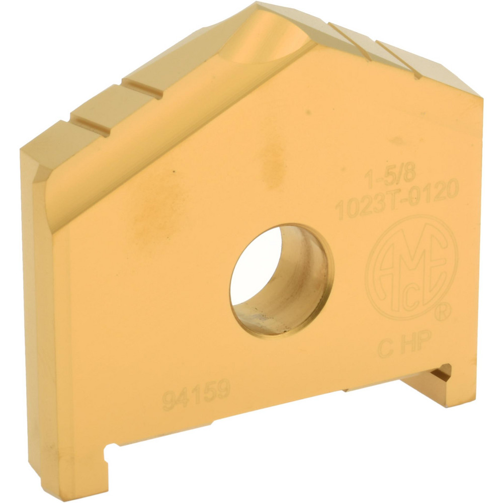 Allied Machine and Engineering Spade Drill Insert: 1-7/8" Dia, Seat Size C, High Speed Steel, 130 deg Point - 1023T-0128