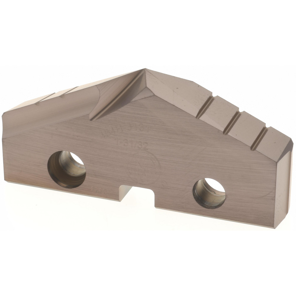 Allied Machine and Engineering Spade Drill Insert: 1-31/32" Dia, Seat Size 4, Cobalt, 132 deg Point - 454H-0131