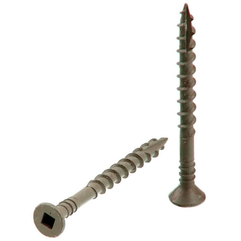 Senco #8 x 2 in. Coarse Galvanized Square Decking to Wood DuraSpin Collated Screw (1000-Pack) - 08D200W