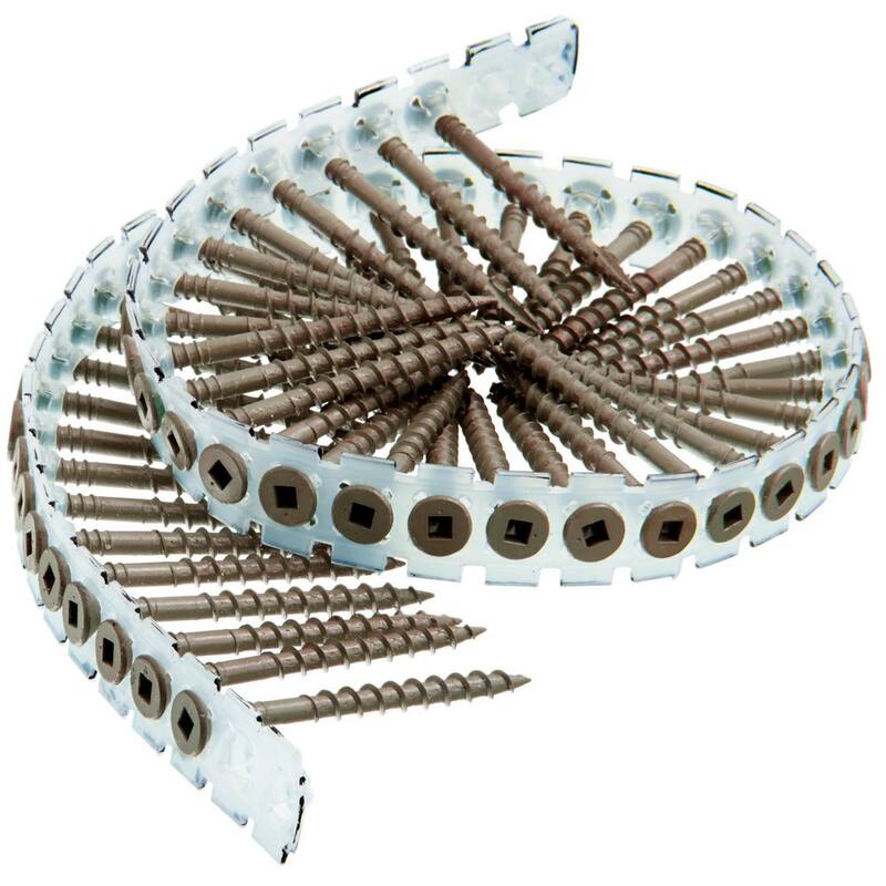 Senco #8 x 2 in. Coarse Galvanized Square Decking to Wood DuraSpin Collated Screw (1000-Pack) - 08D200W
