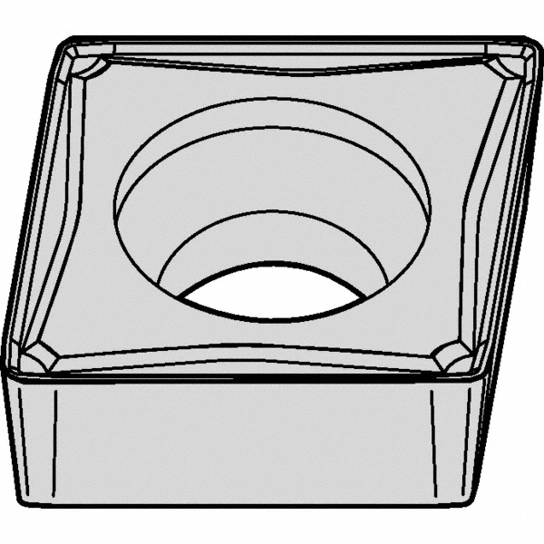 Allied Machine and Engineering Spade Drill Insert: 7/8" Dia, Seat Size 1, Carbide, 132 deg Point - 4C21P-0028
