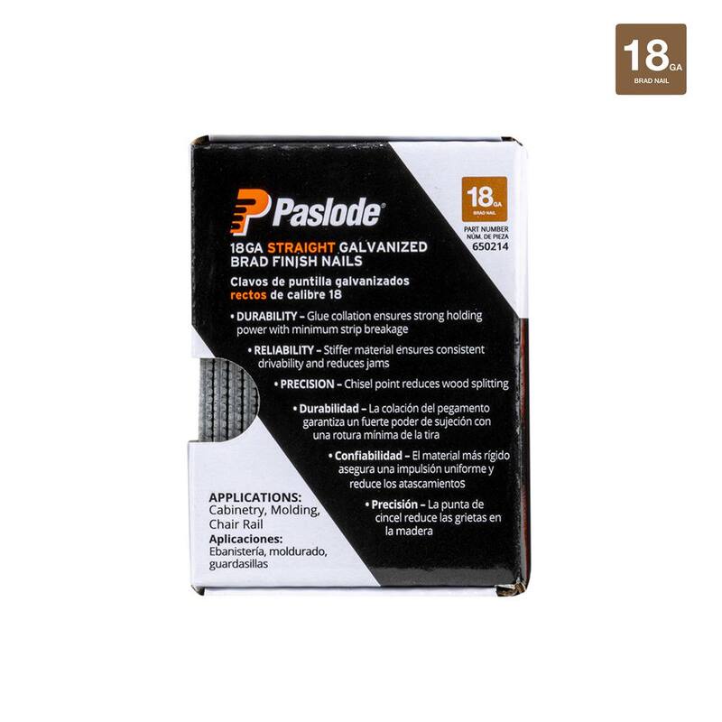 Paslode 1-1/2 in. x 18-Gauge Galvanized Brad Nails (2000 per Box) - 650214