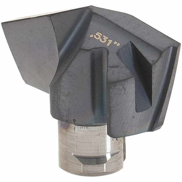 Iscar Replaceable Drill Tips: ICM0531 IC907, 0.5310" Dia, 13.49 mm Dia, 140 deg Point,  IC908 - 5567144