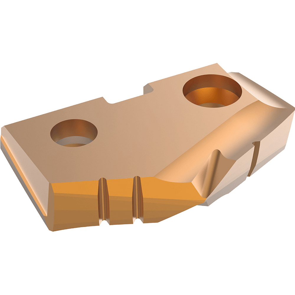 Allied Machine and Engineering Spade Drill Insert: 13.00 mm Dia, Seat Size 0, Carbide, 132 deg Point - 4C10P-13