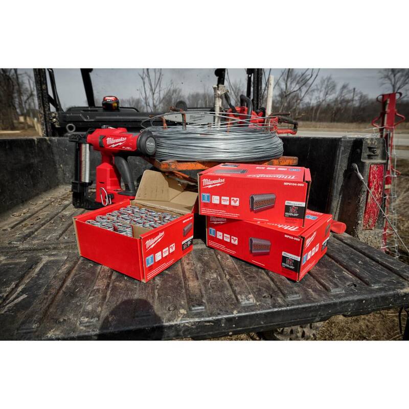 Milwaukee 2 in. 9-Gauge Galvanized Staples for M18 FUEL Utility Fencing Stapler (960 Per Box) - MPU2-960
