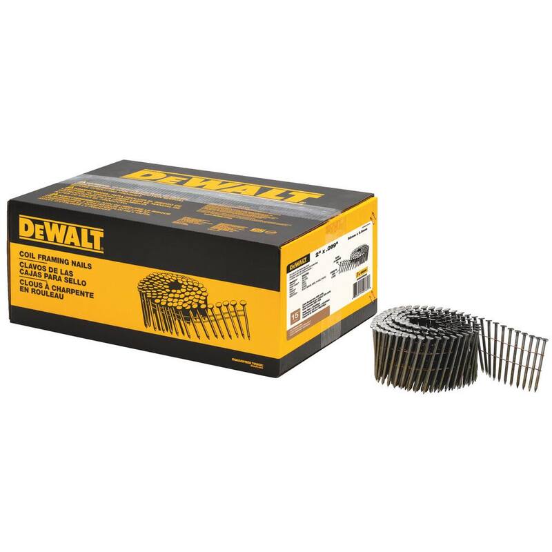 DEWALT 2 in. x 0.99 in. Metal Coil Nails 3600 per Box - DWC6P99D