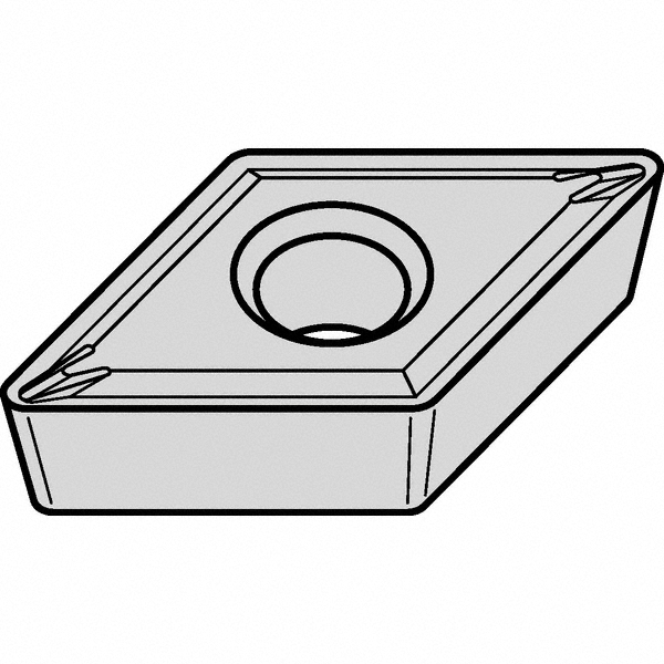 Kennametal Turning Insert: DCMT3251LF KCU10B, Carbide - 7093820