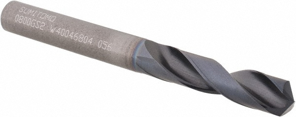 Allied Machine and Engineering Spade Drill Insert: 27/32" Dia, Seat Size 1, Cobalt, 132 deg Point - 451H-0027