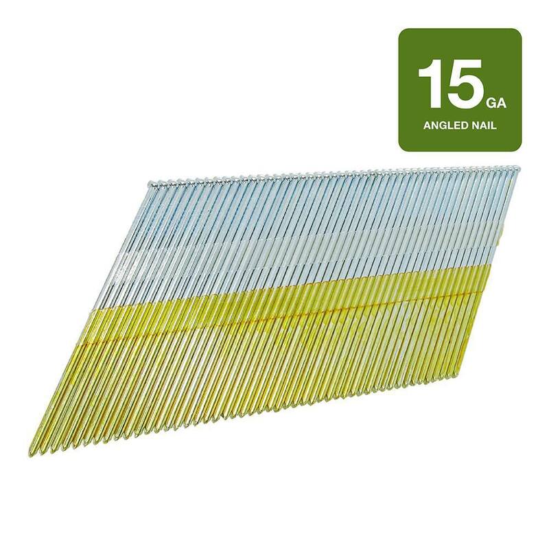 Grip-Rite 2-1/2 in. x 15-Gauge Electrogalvanized DA-Style Finish Nails 4000 per Box - GRDA25GL
