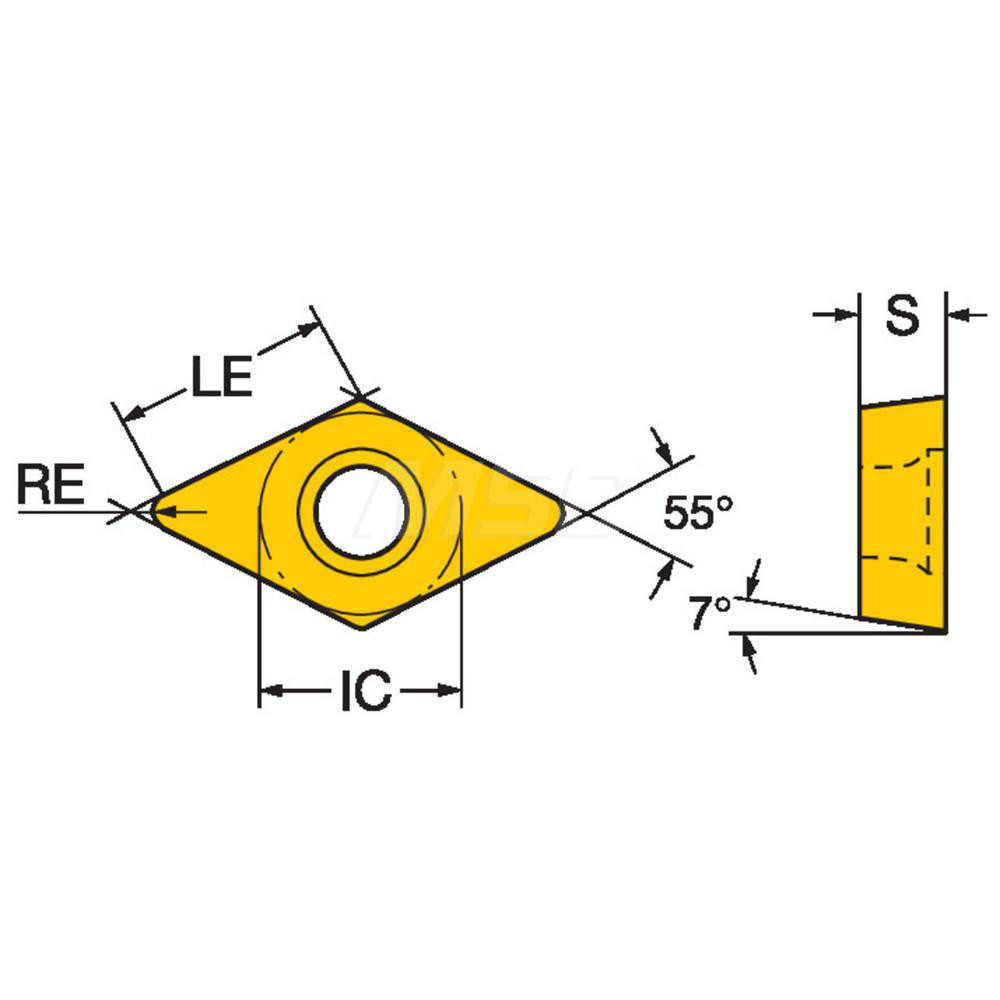 Sandvik Coromant Turning Insert: DCGX32.51-AL H10, Carbide - 5730469