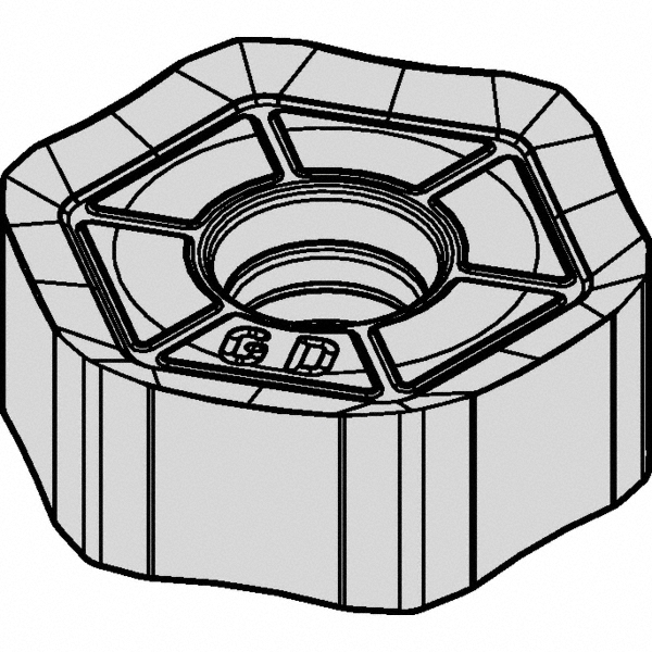 Kennametal Milling Insert: ANSI HNGJ43ANENLD, ISO HNGJ0604ANENLD, KCPM40, Solid Carbide - 5550701