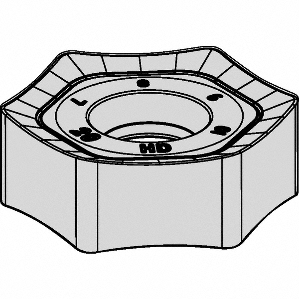 Kennametal Milling Insert: ANSI HNGJ43ANENLD, ISO HNGJ0604ANENLD, KCPM40, Solid Carbide - 5550701