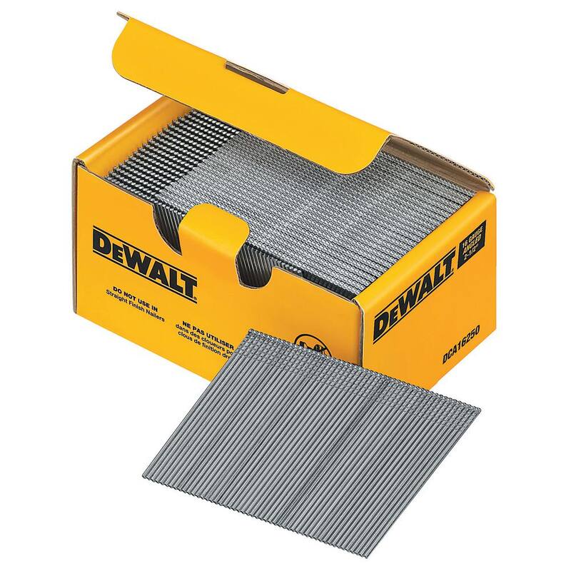 DEWALT 2-1/2 in. 16-Gauge Angled Finish Nails (2500 Pack) - DCA16250