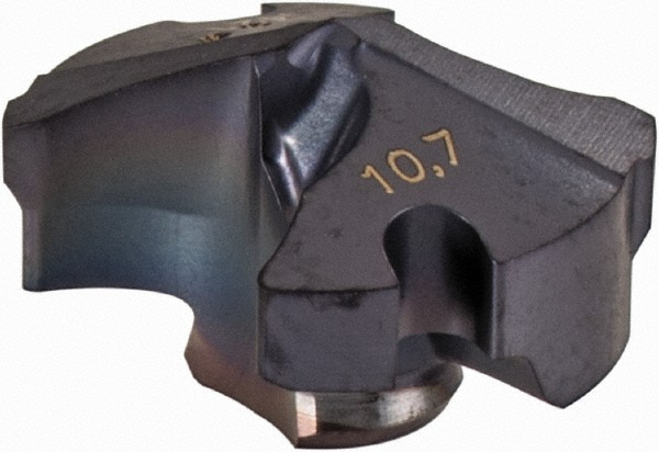 Iscar Replaceable Drill Tips: ICM 0421, 0.4216" Dia, 10.71 mm Dia, 140 deg Point,  IC908 - 5508377