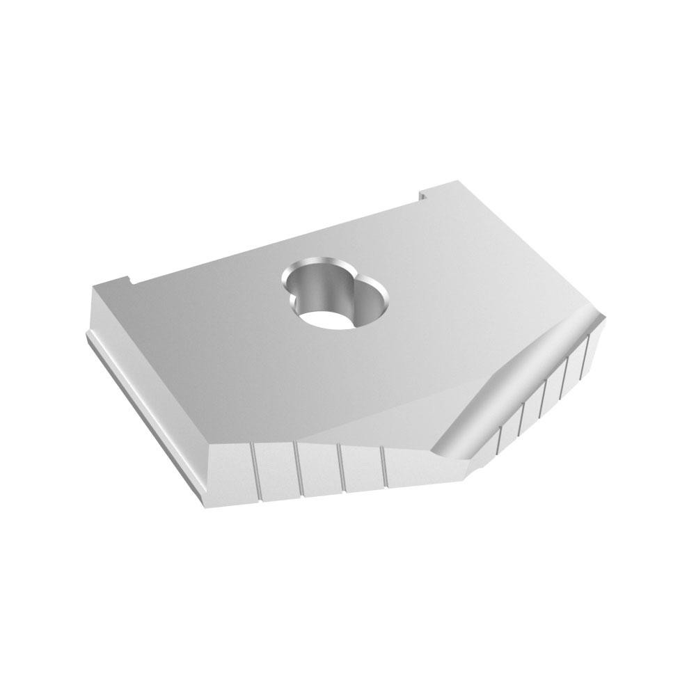 Allied Machine and Engineering Spade Drill Insert: 2" Dia, Seat Size D, Powdered Metal, 130 deg Point - 10244-0200