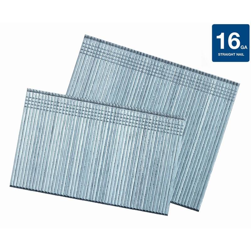 Paslode 2 in. x 16-Gauge Galvanized Straight Finish Nails (2000 Pack) - 650285