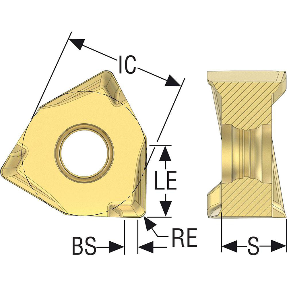 Seco Milling Insert: ANSI XNEX080608TR-M13, ISO XNEX080608TR-M13, MK2050, Solid Carbide - 02827880