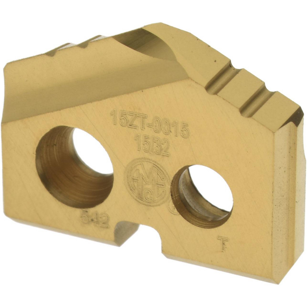 Allied Machine and Engineering Spade Drill Insert: 15/32" Dia, Seat Size Z, Cobalt, 132 deg Point - 15ZT-0015