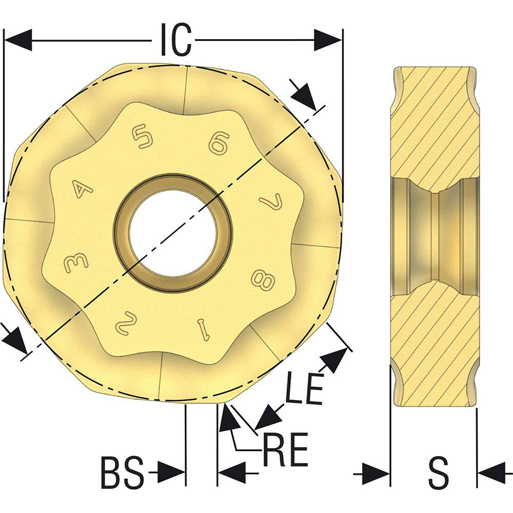 Seco Milling Insert: ANSI ONMU090520ANTN-M15, ISO ONMU090520ANTN-M15, MP3000, Solid Carbide - 02688947