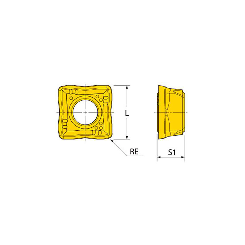 Ingersoll Cutting Tools Indexable Drill Insert: SOMT070306SK IN2505, Carbide - 5101177