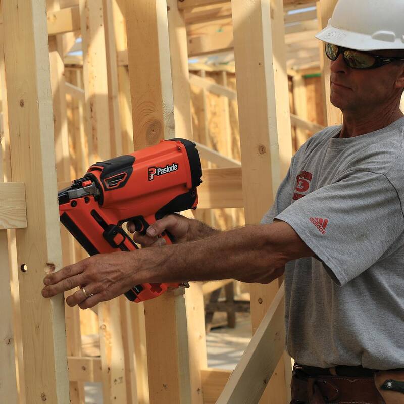 Paslode 3 in. x 0.131-Gauge 30-Degree Brite Smooth Paper-Taped Framing Nails Pallet with Cordless XPro Nailer - 650830X