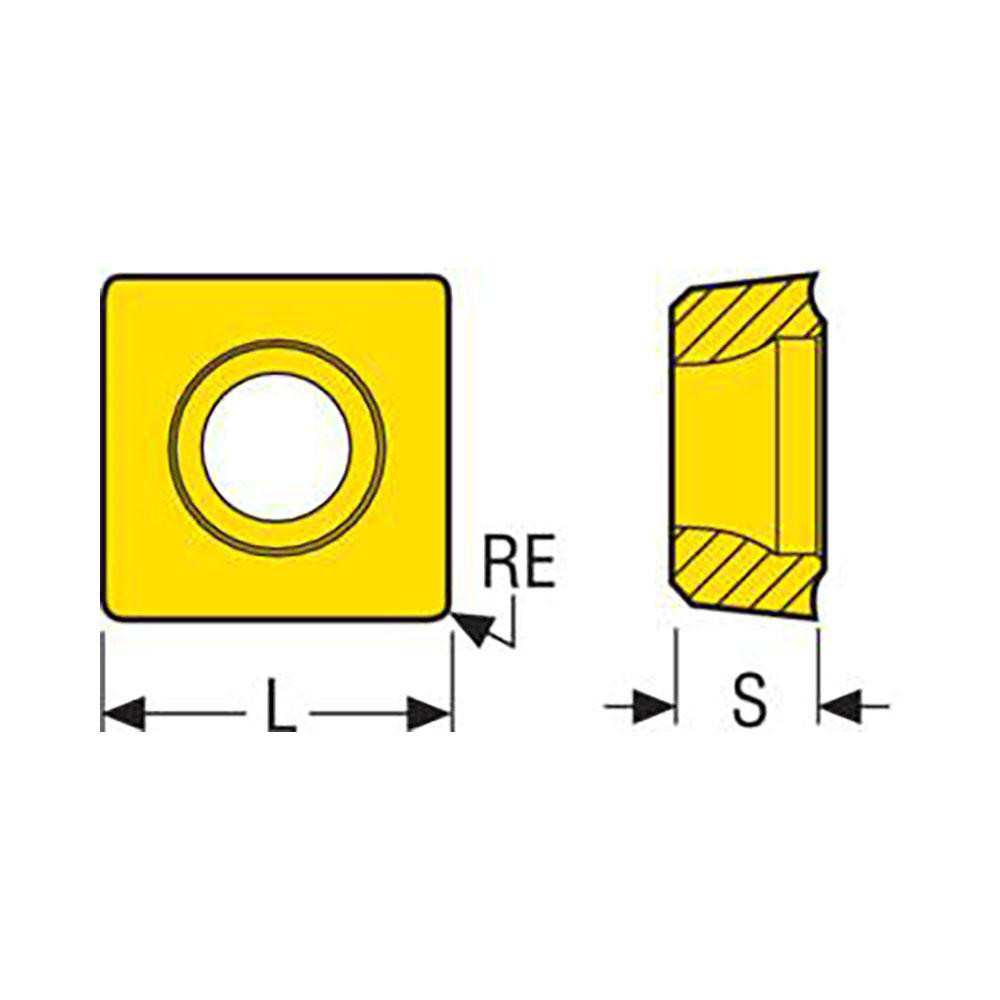 Seco Indexable Drill Insert: SCGX11T308-P2 DP3000, Carbide - 03097762
