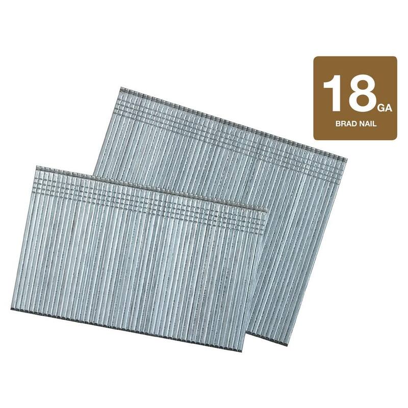 Paslode 1-1/4 in. x 18-Gauge Galvanized Straight Finish Nail (2,000-Pack) - 650213
