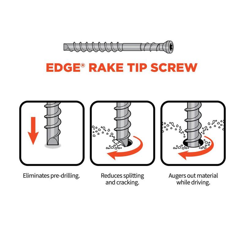 CAMO #7 x 2-3/8 in. Protech Coated Star Drive Trim Head Collated Edge Deck Screw (1000-Count) - 0395010