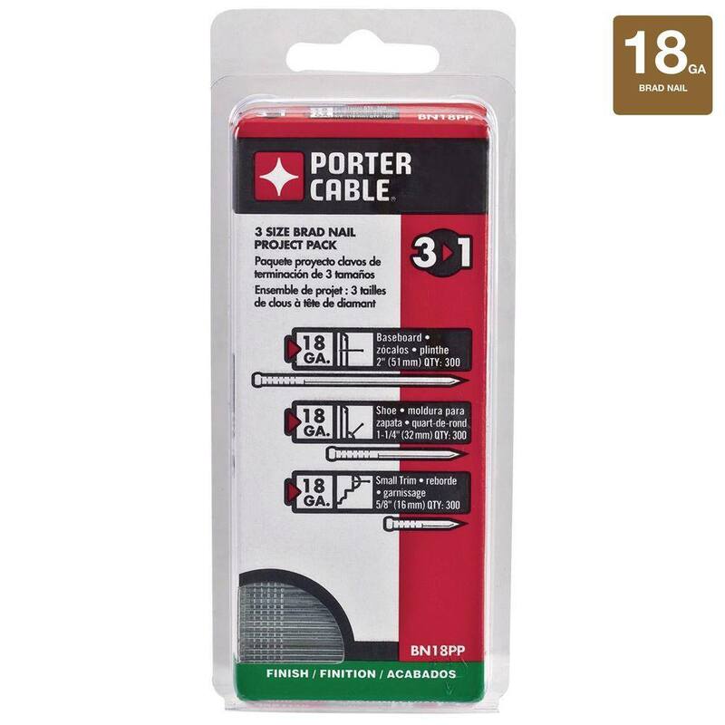 Porter-Cable 18-Gauge Brad Nail Project (900 per Box) - BN18PP