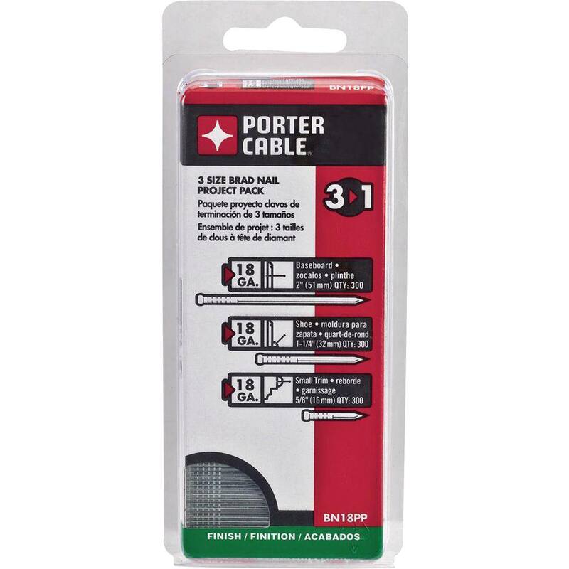 Porter-Cable 18-Gauge Brad Nail Project (900 per Box) - BN18PP