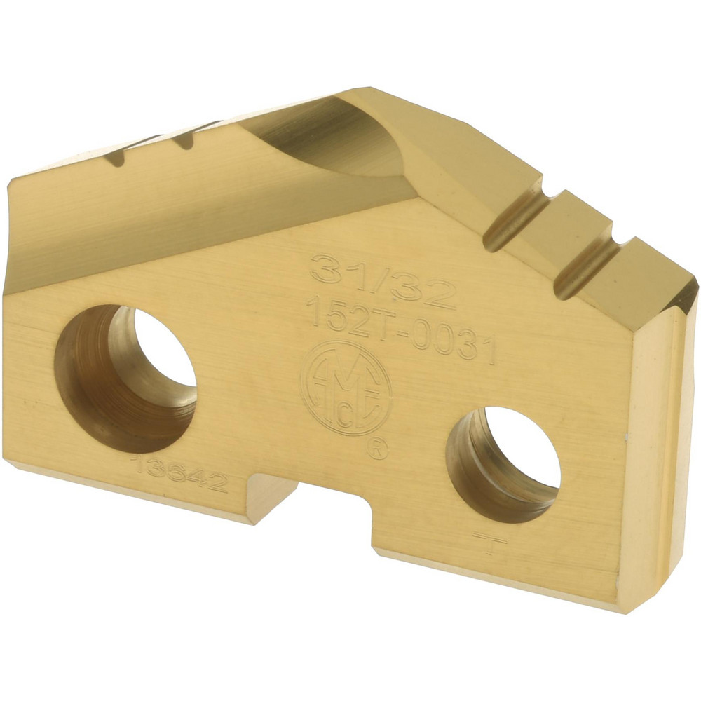 Allied Machine and Engineering Spade Drill Insert: 31/32" Dia, Seat Size 2, Cobalt, 132 deg Point - 182T-0031