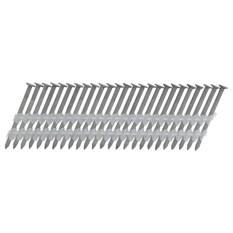 Freeman 2 in. x 0.113 in. 21-Degree Plastic Collated Galvanized Ring Shank Framing Nails (2000-Count) - FR.113-2GRS