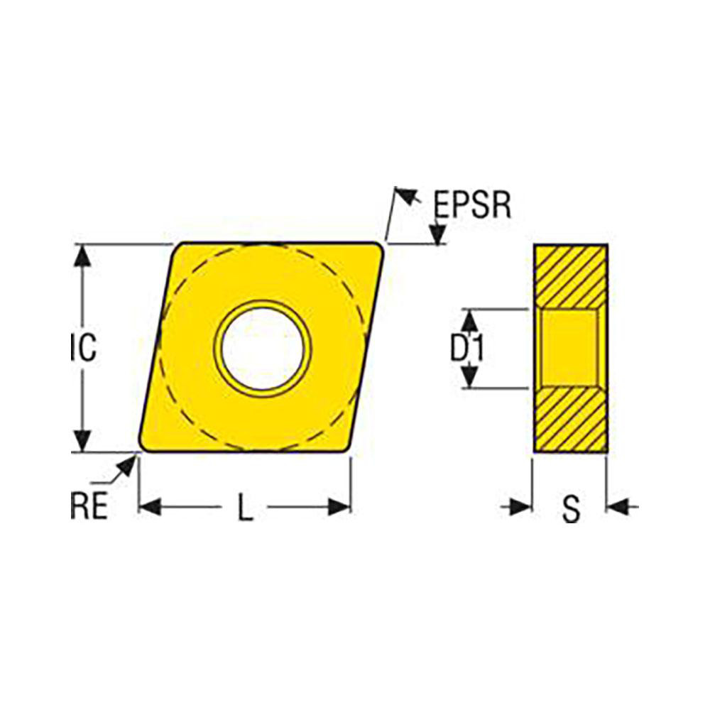 Seco Turning Insert: CNMG432-MF3 TK1501, Carbide - 03064481
