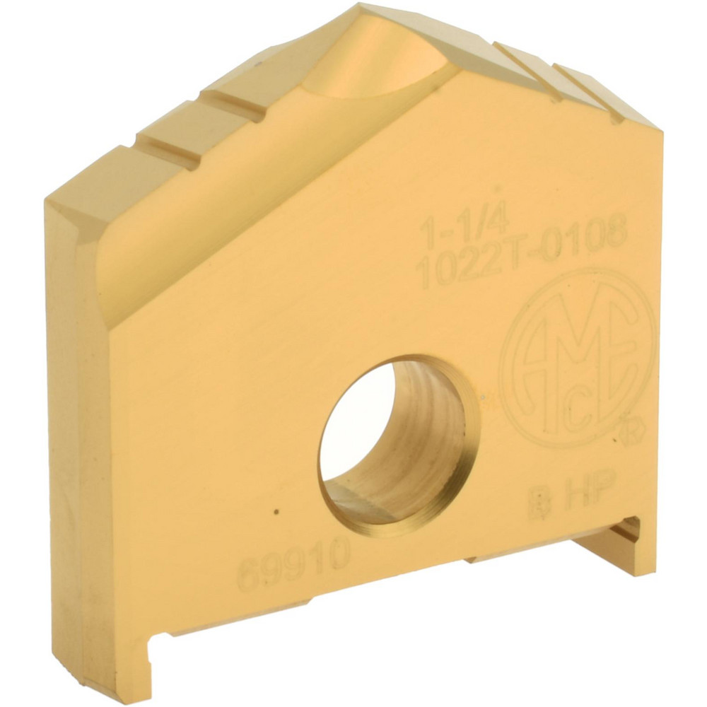 Allied Machine and Engineering Spade Drill Insert: 1-1/4" Dia, Seat Size A, High Speed Steel, 130 deg Point - 1021T-0108