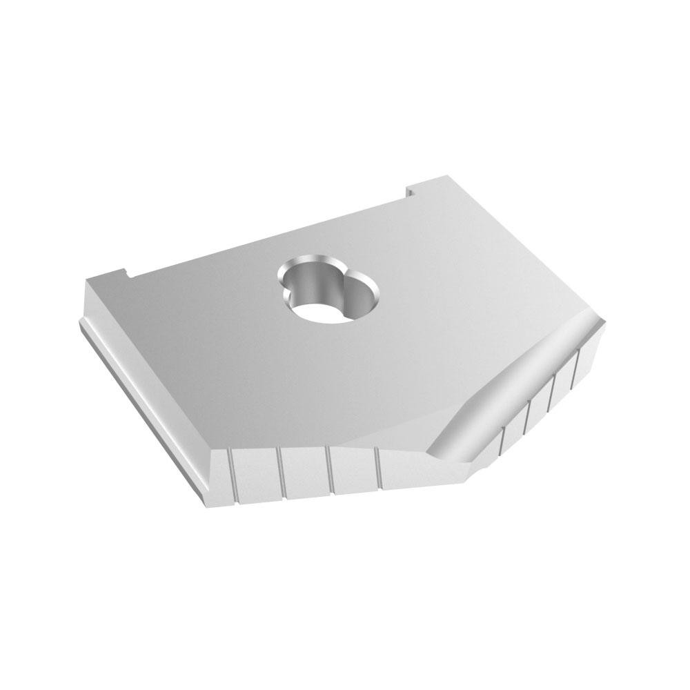 Allied Machine and Engineering Spade Drill Insert: 3-1/2" Dia, Seat Size F, Powdered Metal, 130 deg Point - 10264-0316