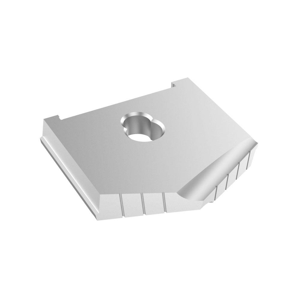 Allied Machine and Engineering Spade Drill Insert: 3-1/2" Dia, Seat Size F, Powdered Metal, 130 deg Point - 10264-0316