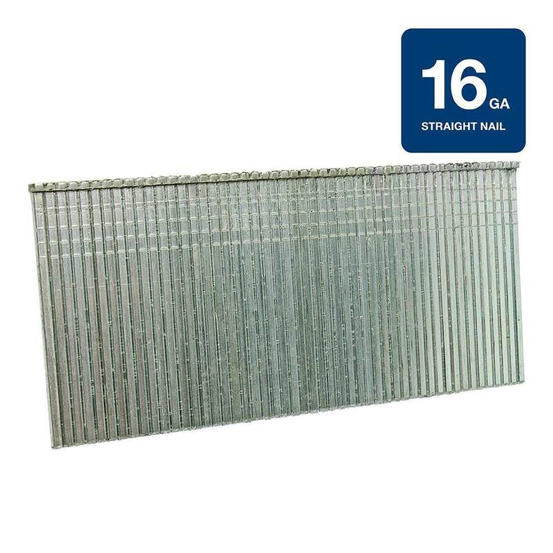 Grip-Rite 1-1/2 in. x 16-Gauge Electrogalvanized Steel Finish Nails 4000 per Box - GRF161124M