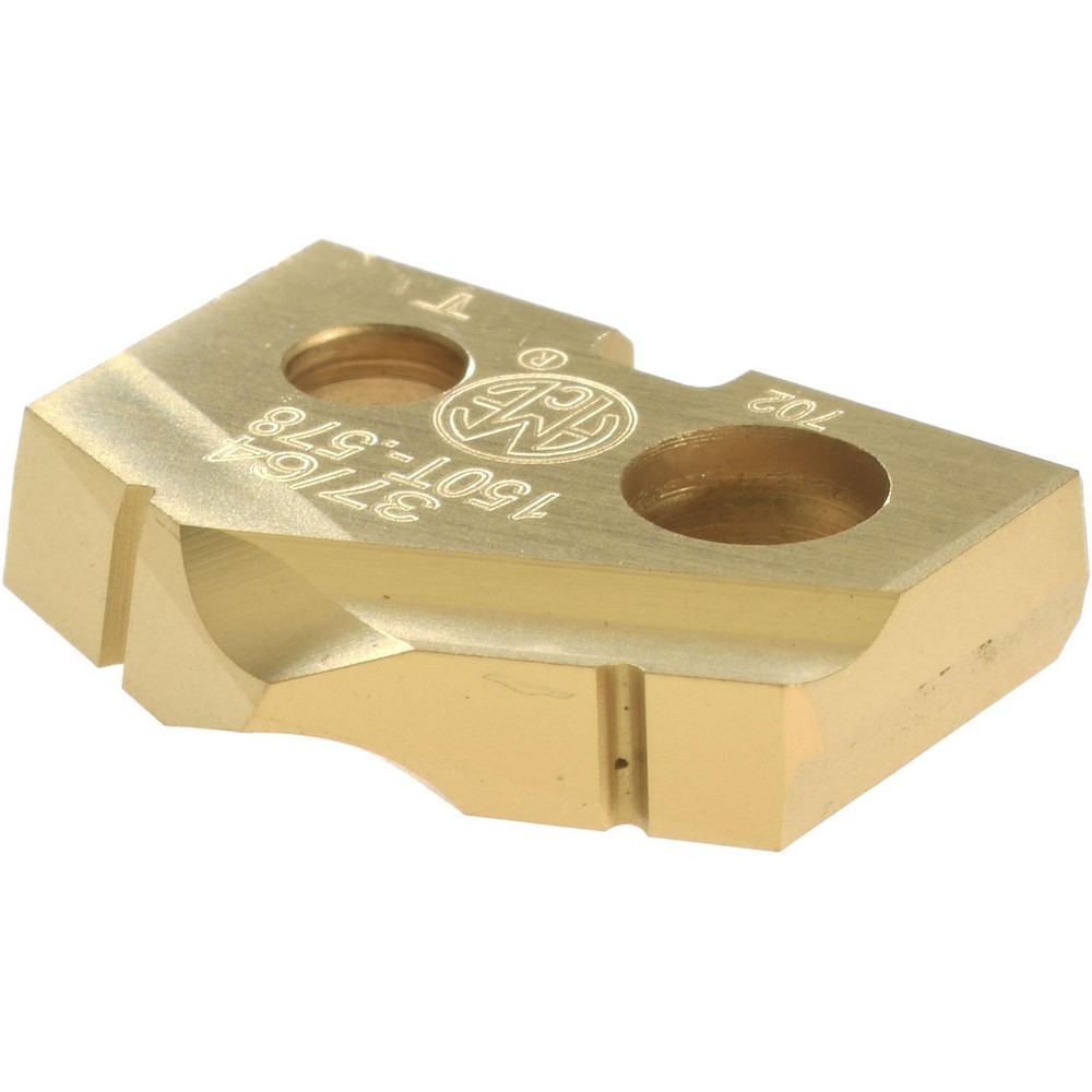 Allied Machine and Engineering Spade Drill Insert: 37/64" Dia, Seat Size 0, Cobalt, 132 deg Point - 150T-.578
