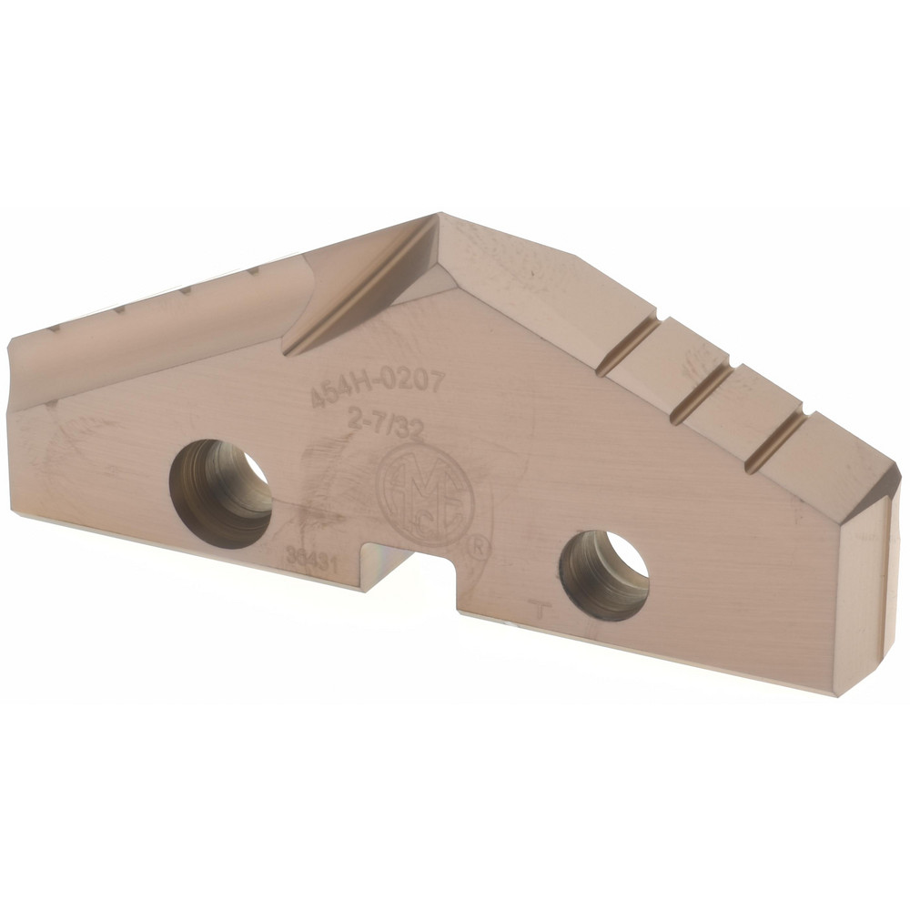 Allied Machine and Engineering Spade Drill Insert: 2-7/32" Dia, Seat Size 4, Cobalt, 132 deg Point - 454H-0207