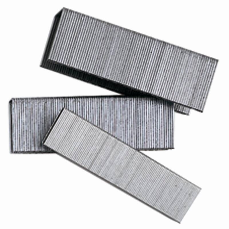 Paslode 3/8 in. Crown 1 in. Leg 18-Gauge Galvanized Steel Staples (1680-Pack) Per Box - 650592