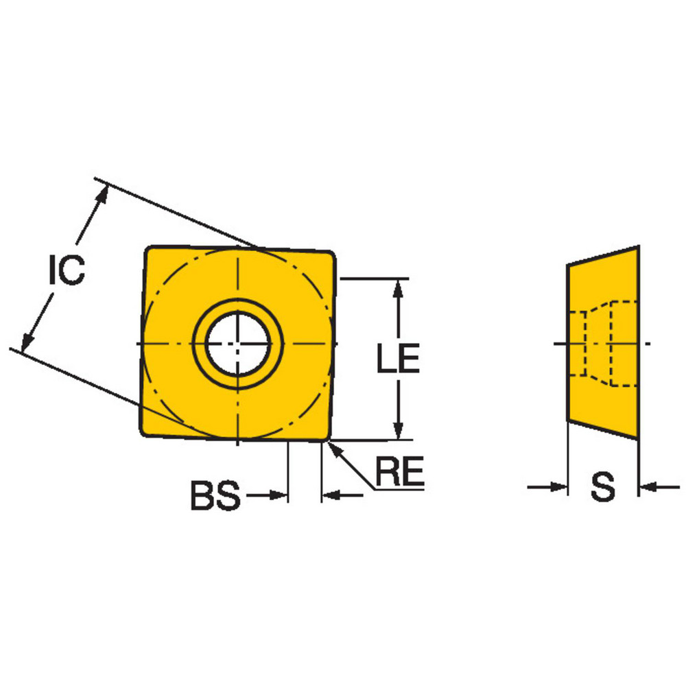 Sandvik Coromant Milling Insert: ANSI 490R-08T308M-PM 4330, ISO 490R-08T308M-PM 4330, 4330, Solid Carbide - 7564338