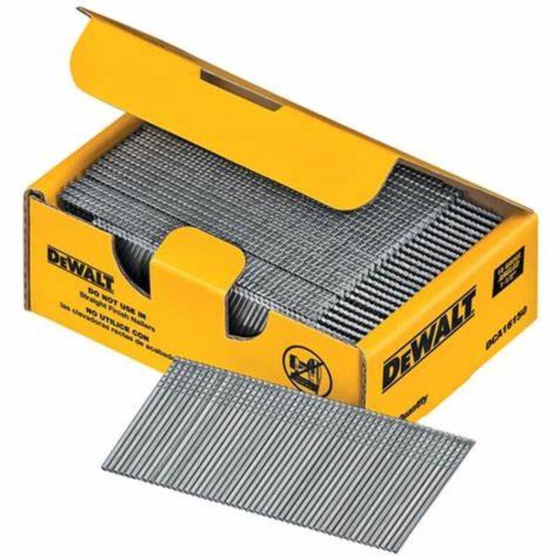 DEWALT 1-1/2 in. 16-Gauge Angled Finish Nails (2500 Pack) - DCA16150