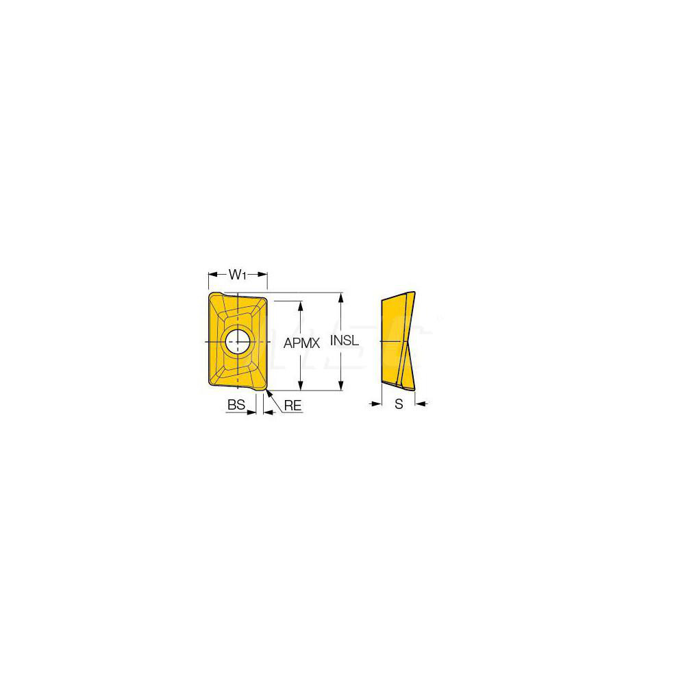 Iscar Milling Insert: ANSI APKT 1003PDR-HM IC950, ISO APKT 1003PDR-HM, IC950, Solid Carbide - 5601939