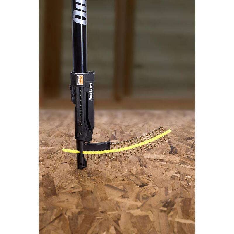 Simpson Strong-Tie #9 x 2 in. T25 6-Lobe, Flat Head, Strong-Drive WSV Collated Subfloor Screw, Yellow Zinc (1000-Pack) - HCKWSV2S