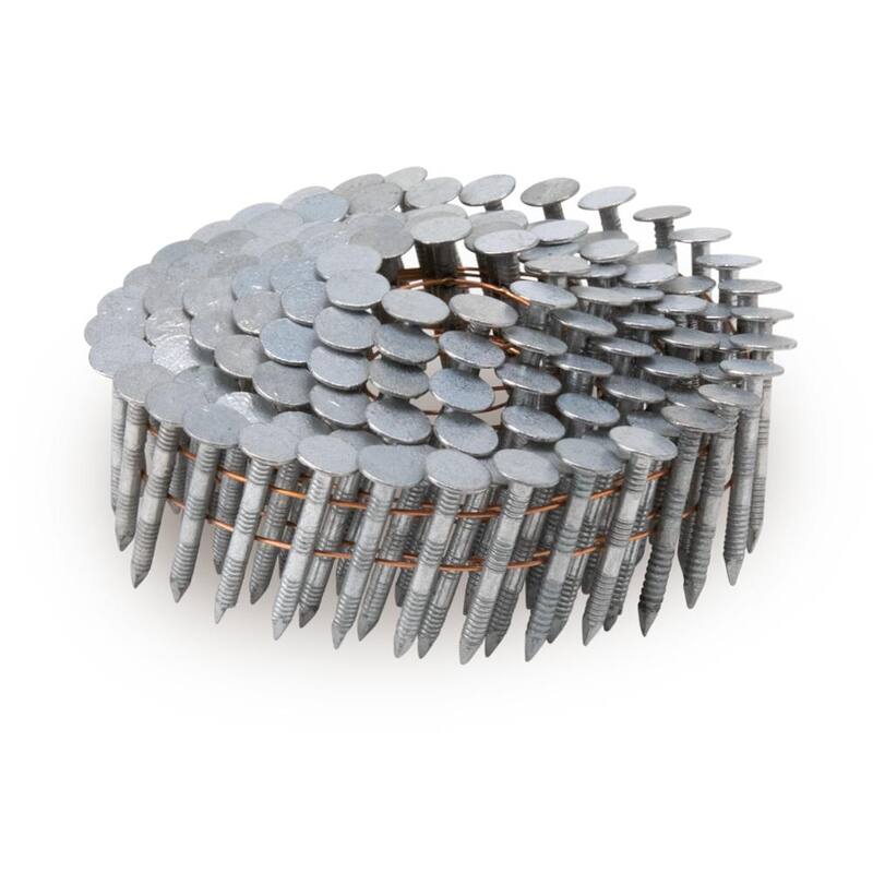 Stinger 1-1/4 in. x 0.120-Gauge Hot Dipped Galvanized Ring Shank Wire Coil Roofing Nails (7200 per Box) - 0611075
