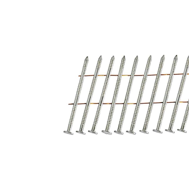Freeman 2 in. x 0.092 in. Dia Hot Dipped Galvanized Ring Shank Wire Collated Siding Nails 3,600 Count - SNRSHDG92-2WC
