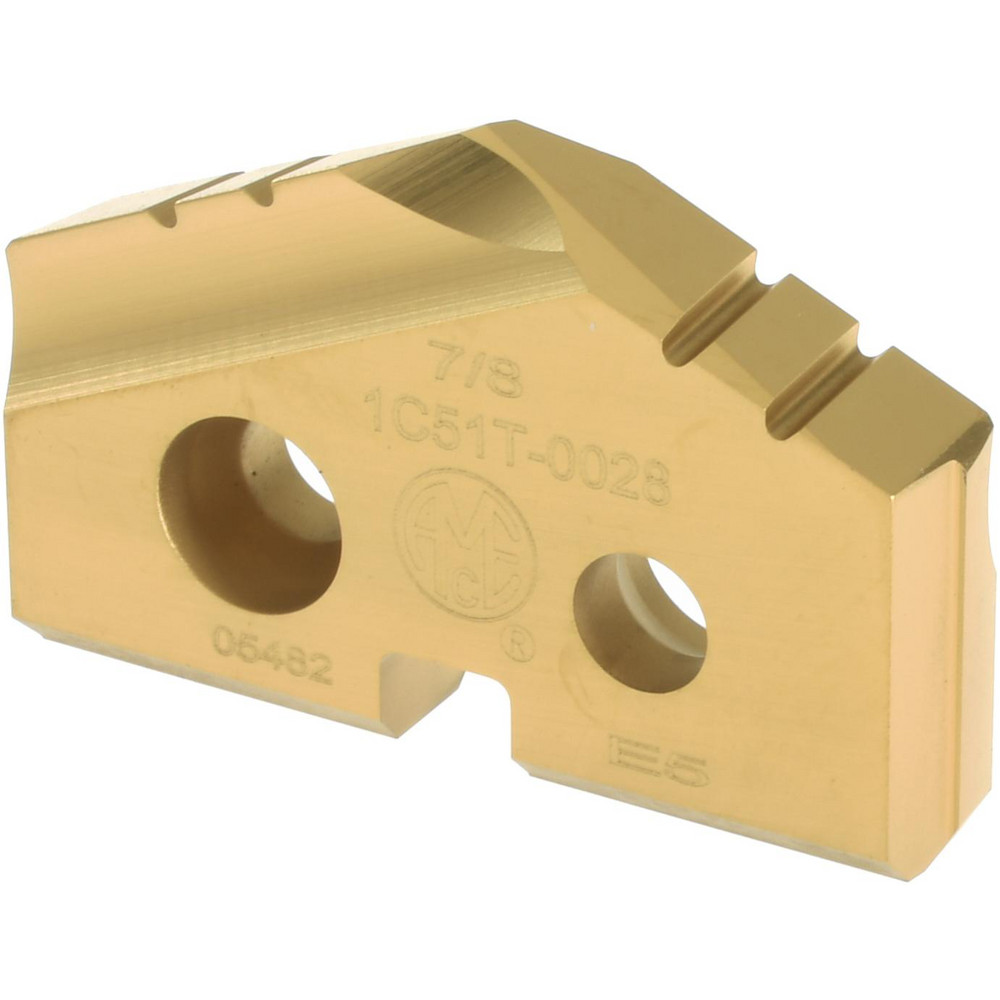 Allied Machine and Engineering Spade Drill Insert: 41/64" Dia, Seat Size 0, Carbide, 132 deg Point - 1C50A-.640