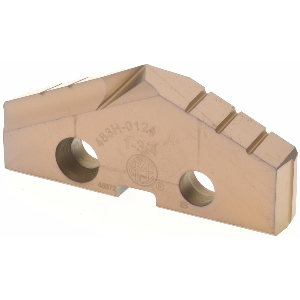 Allied Machine and Engineering Spade Drill Insert: 1-3/4" Dia, Seat Size 3, Cobalt, 132 deg Point - 453T-0124